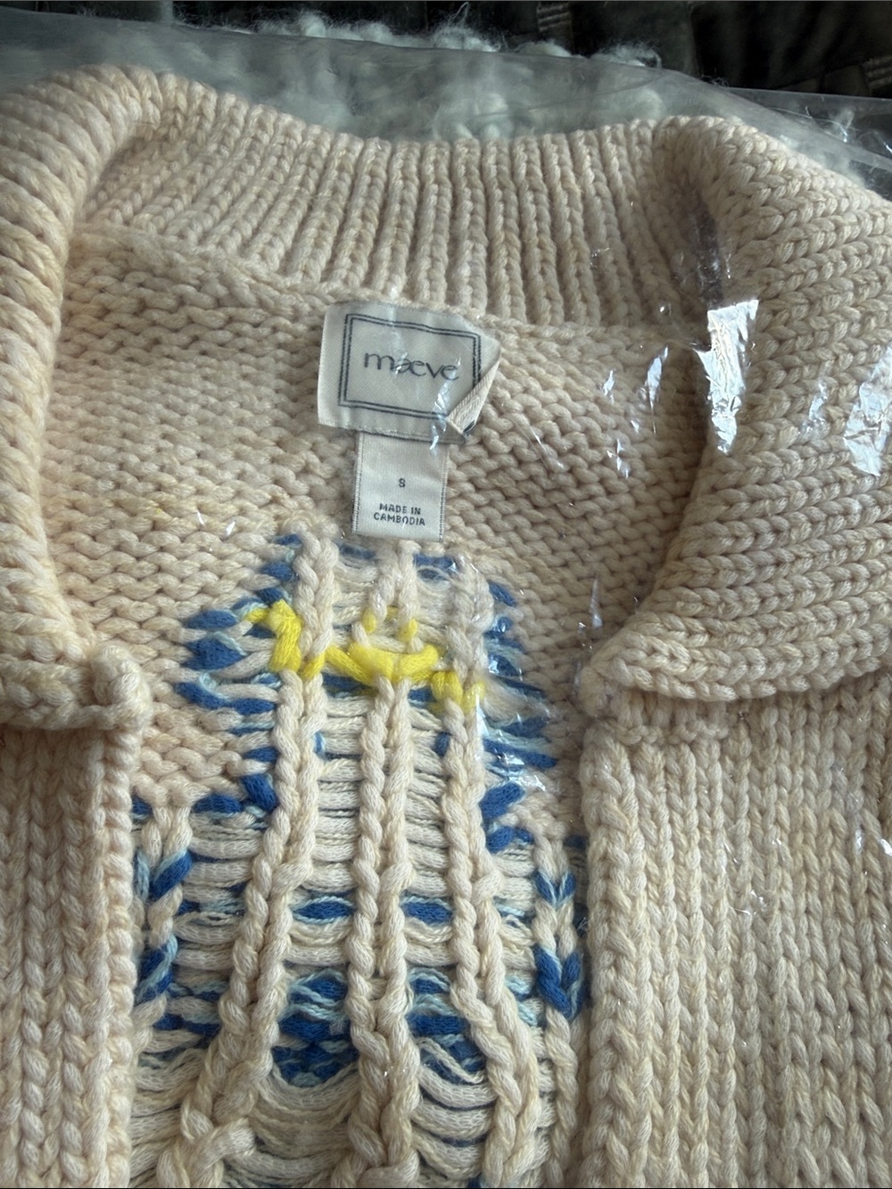 Anthropologie x Maeve Lighthouse Collared Cardi - Picture 4 of 6
